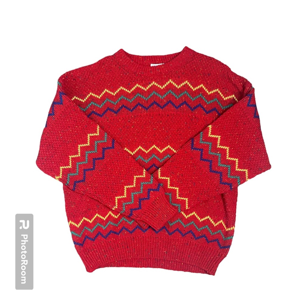 Vintage Collectif Wool Blend Red Sweater